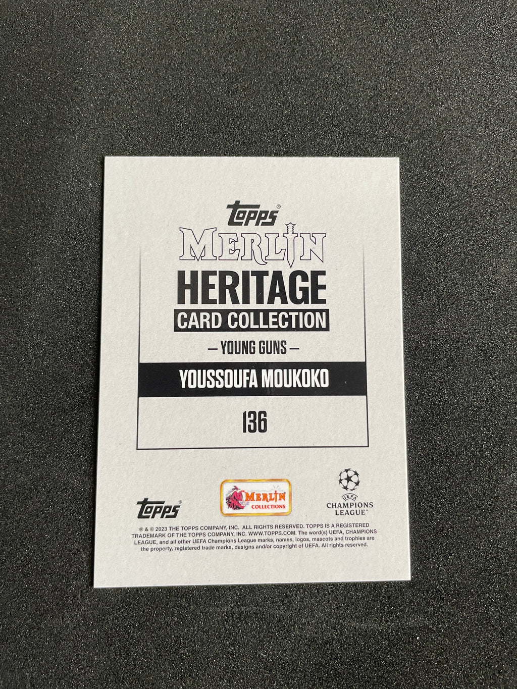 2023-24 Topps Merlin Heritage Youssoufa Moukoko Borussia Dortmund Germany