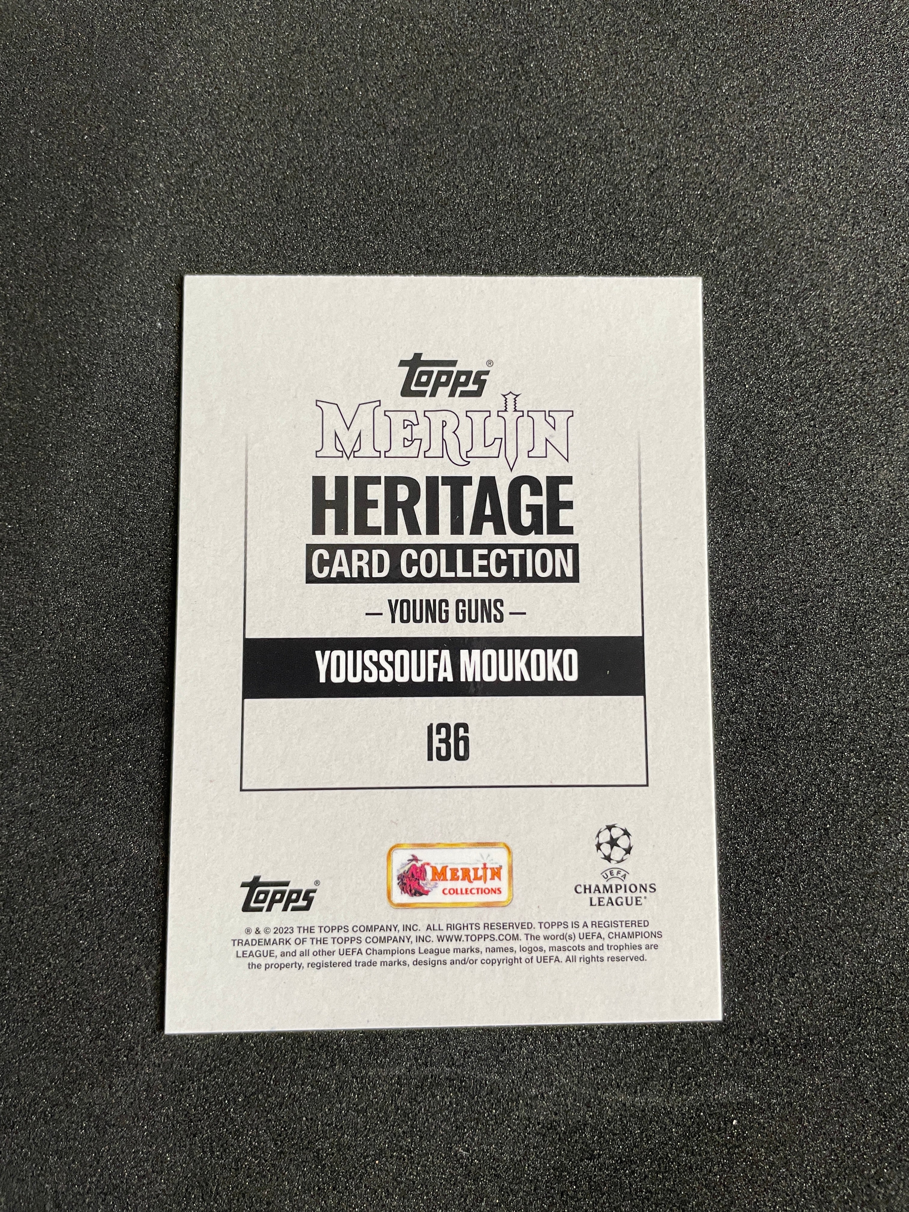 2023-24 Topps Merlin Heritage Youssoufa Moukoko Borussia Dortmund Germany