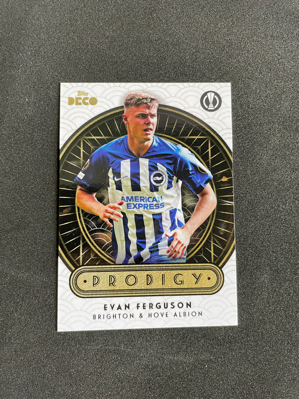 2023-24 Topps Deco UEFA Evan Ferguson Prodigy Insert Card