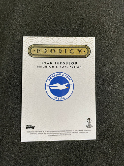 2023-24 Topps Deco UEFA Evan Ferguson Prodigy Insert Card