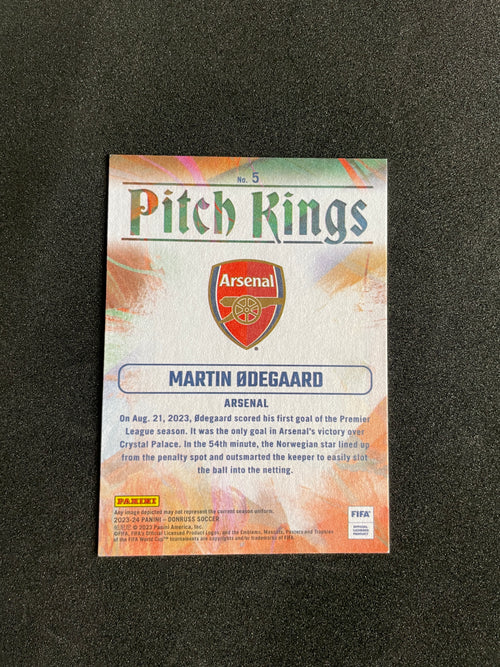 2023-24 Panini Donruss FIFA Martin Ødegaard #5 Pitch Kings Insert