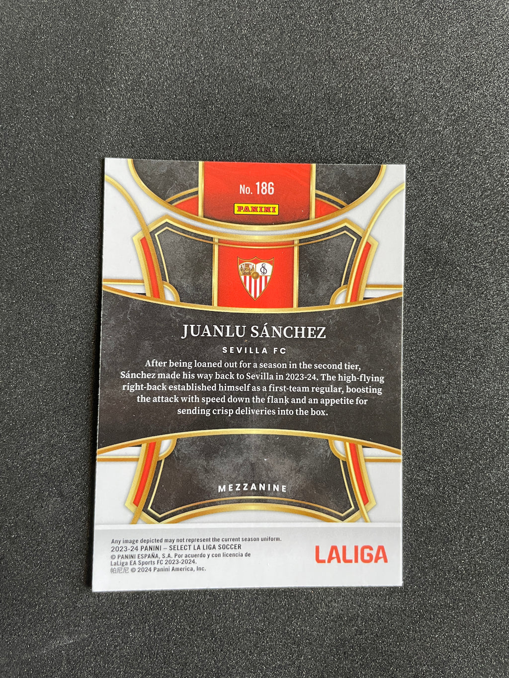 2023-24 Panini Select La Liga Juanlu Sanchez RC Silver #186 Mezzanine Rookie