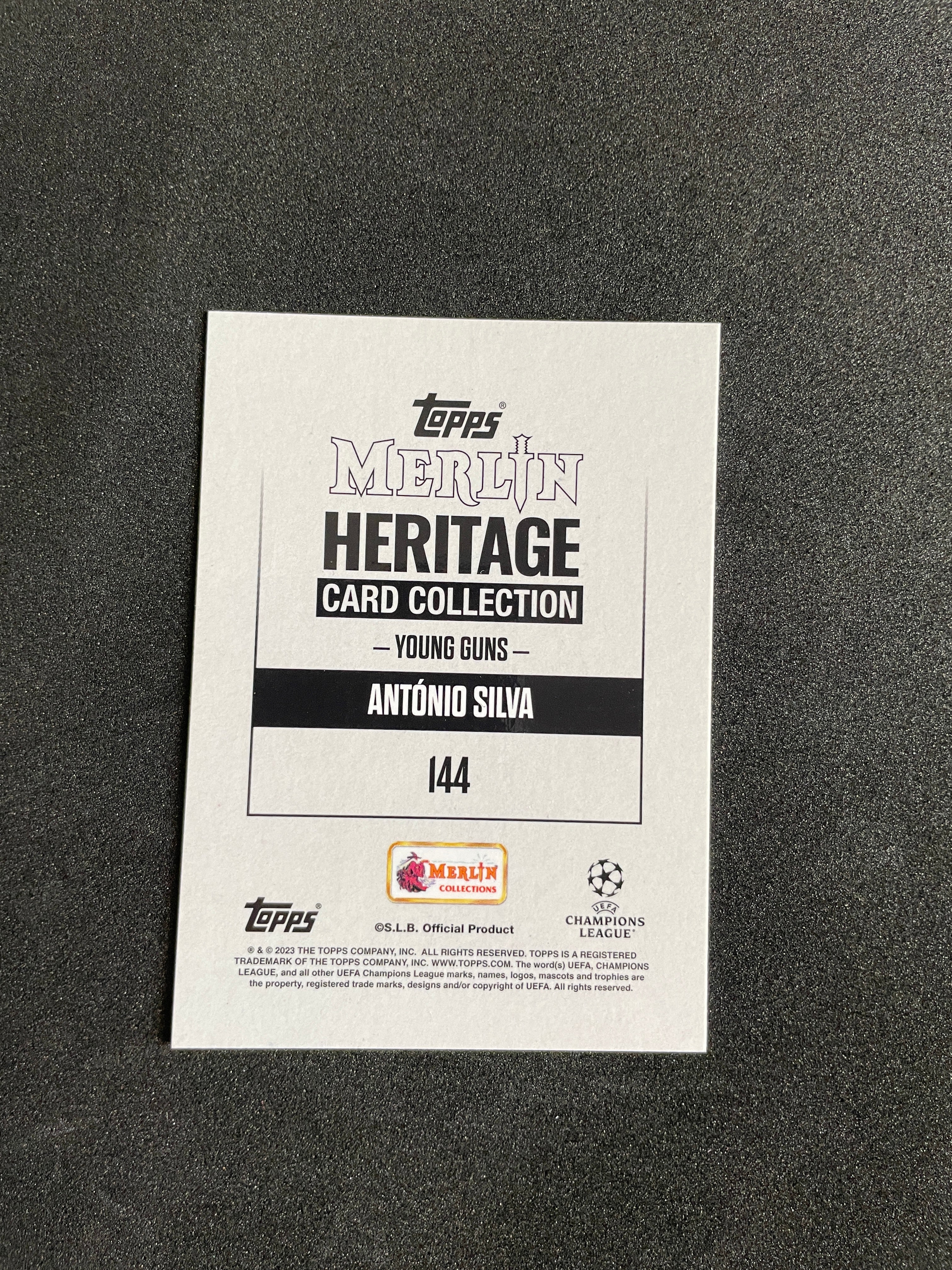 2023-24 Topps Merlin Antonio Silva #144 Young Guns Rookie Card
