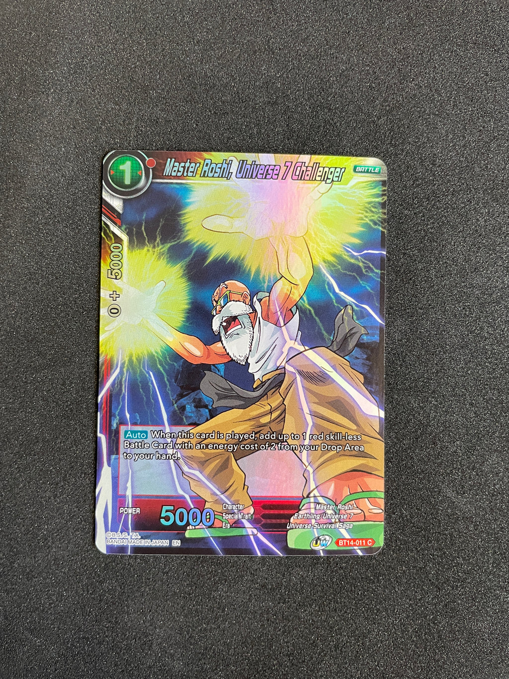Master Roshi BT14-011 Universe 7 Challenger – Dragon Ball Super Cross Spirits Card
