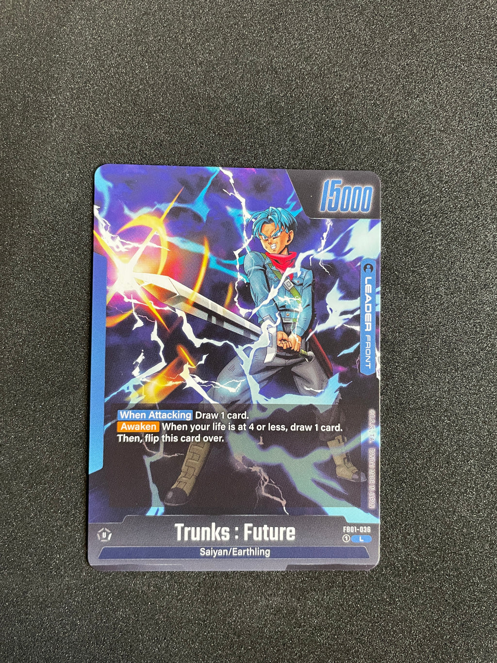 Trunks Future FB01-036 Leader (L) – Dragon Ball Fusion World Awakened Pulse