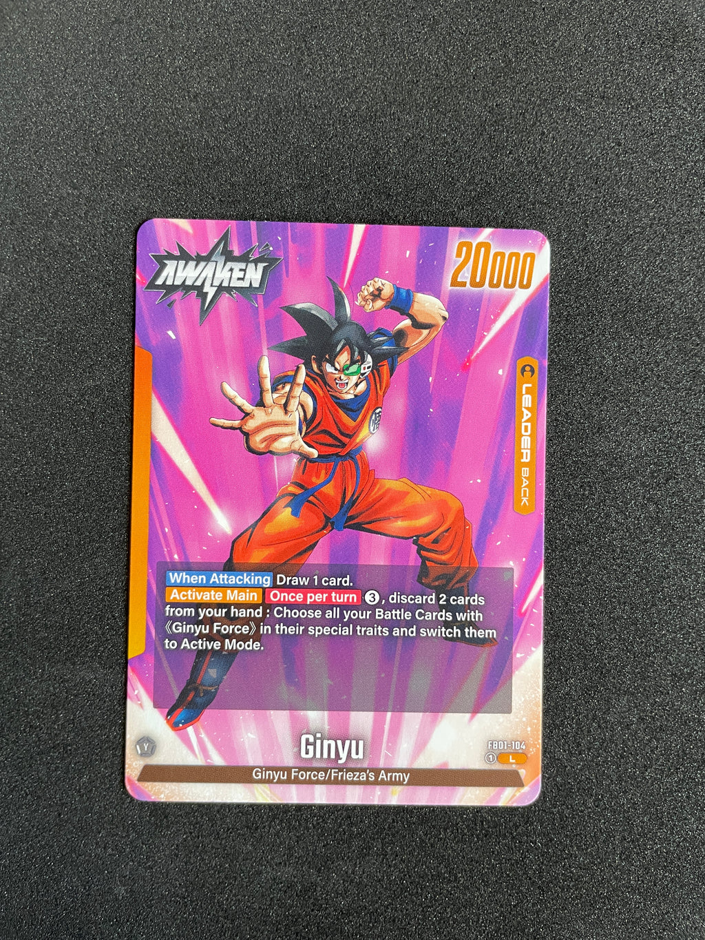 Ginyu FB01-104 – Dragon Ball Fusion World Awakened Pulse Card