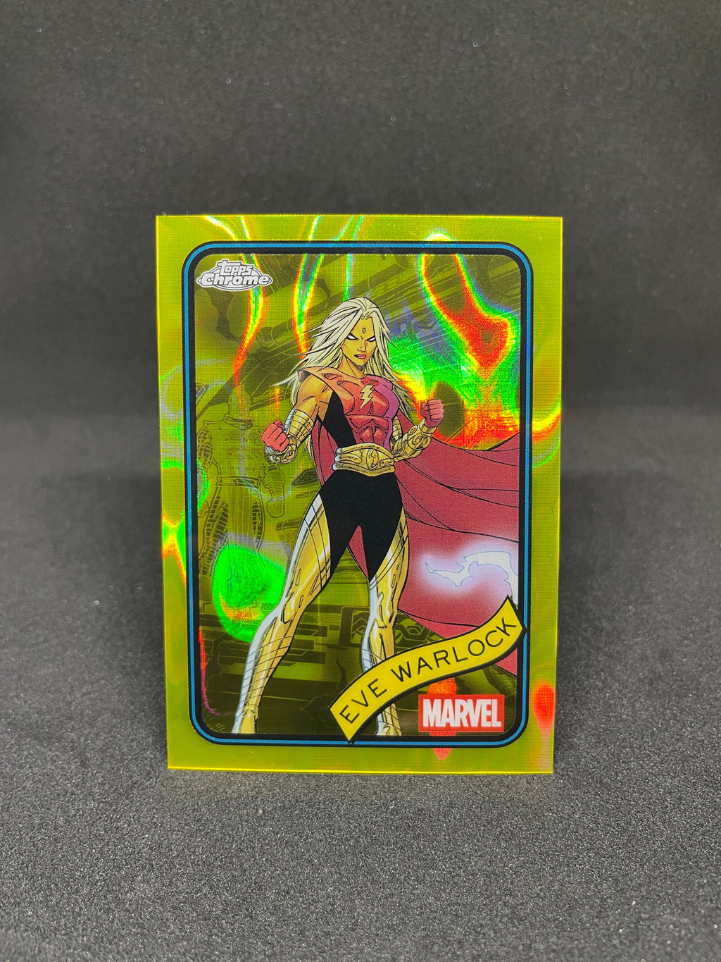 Eve Warlock #192 Yellow Lava Refractor – 2025 Topps Chrome Marvel