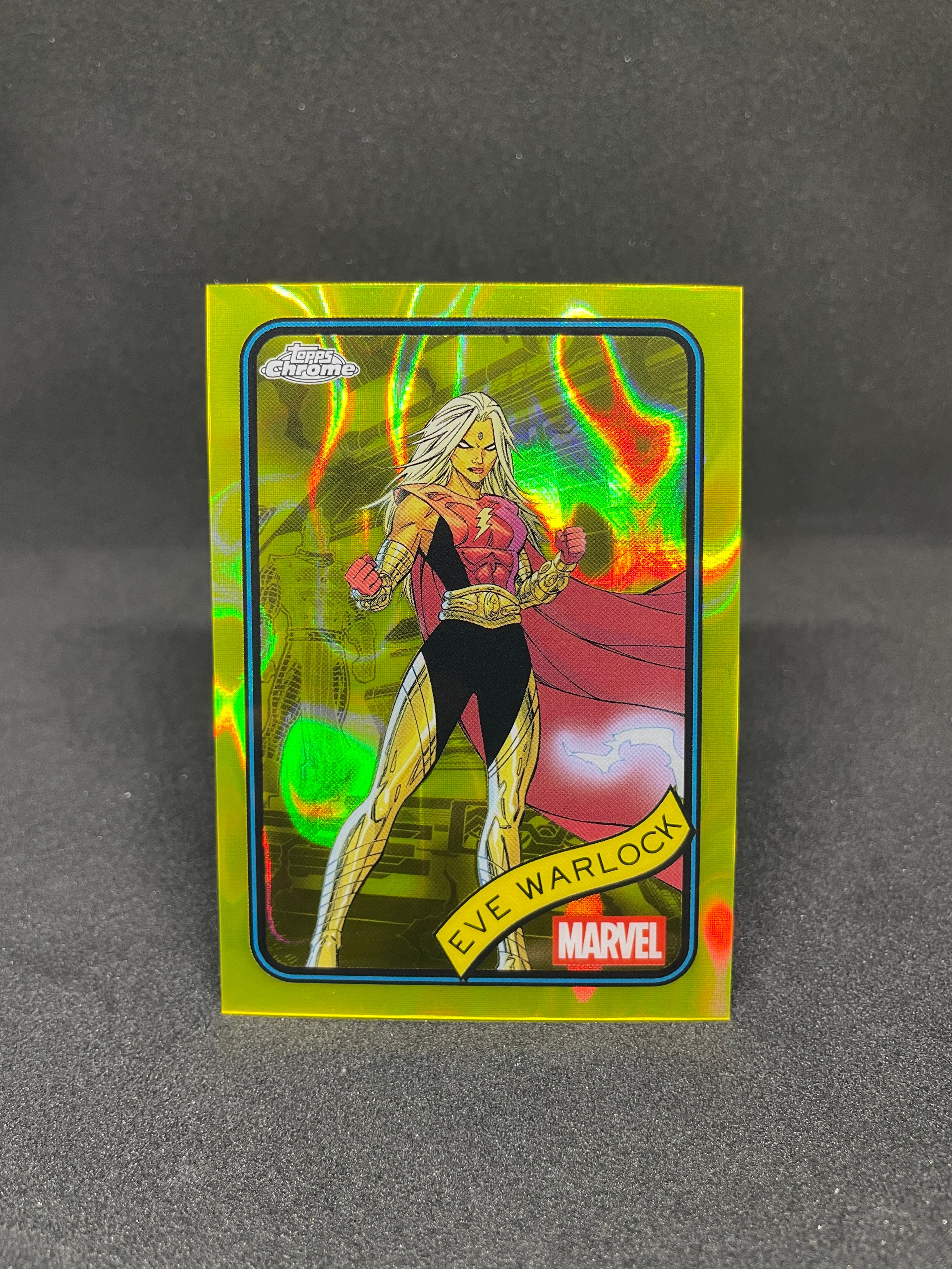 Eve Warlock #192 Yellow Lava Refractor – 2025 Topps Chrome Marvel
