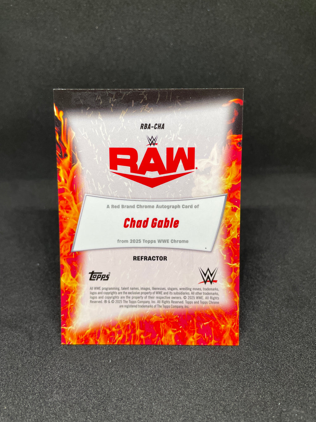 Chad Gable RBA-CHA Auto Refractor /175 – 2025 Topps Chrome WWE Card