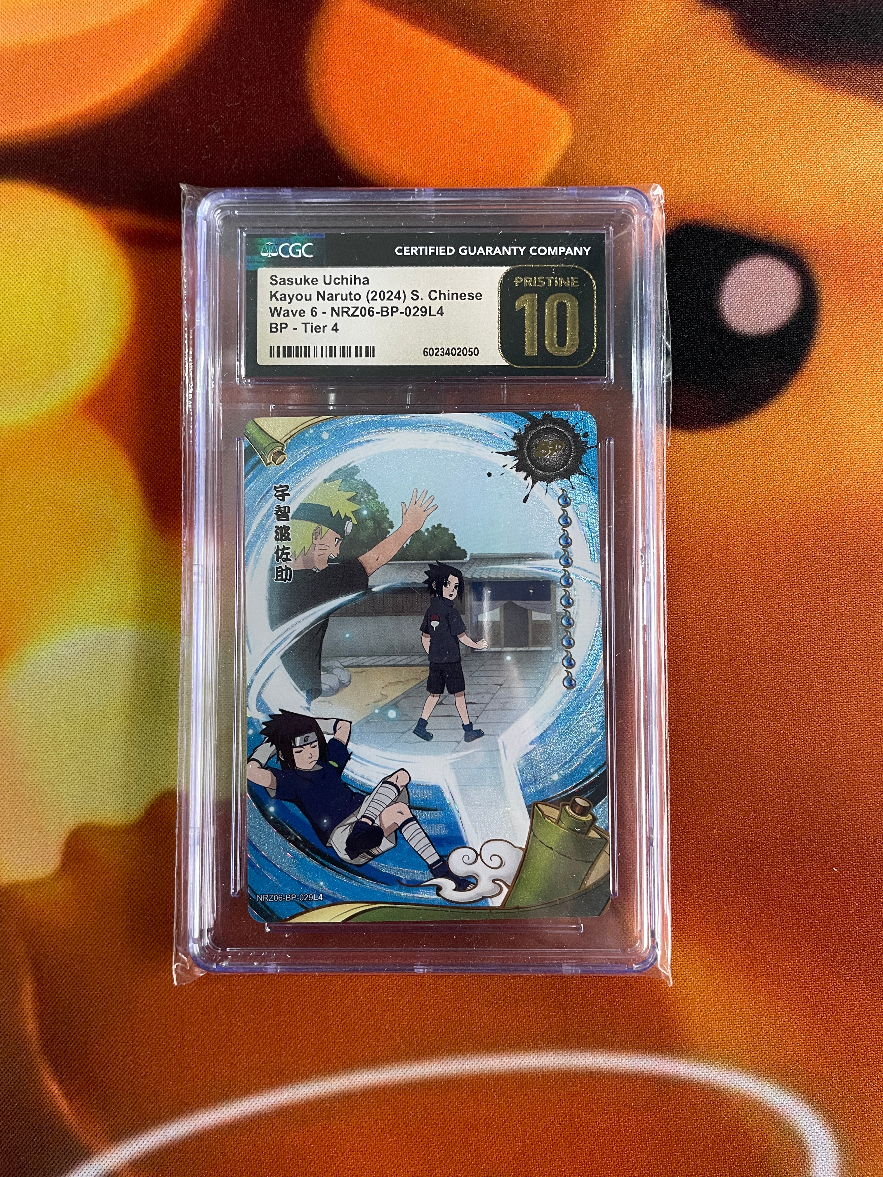 Sasuke Uchiha BP Tier 4 CGC Pristine 10 Graded Card