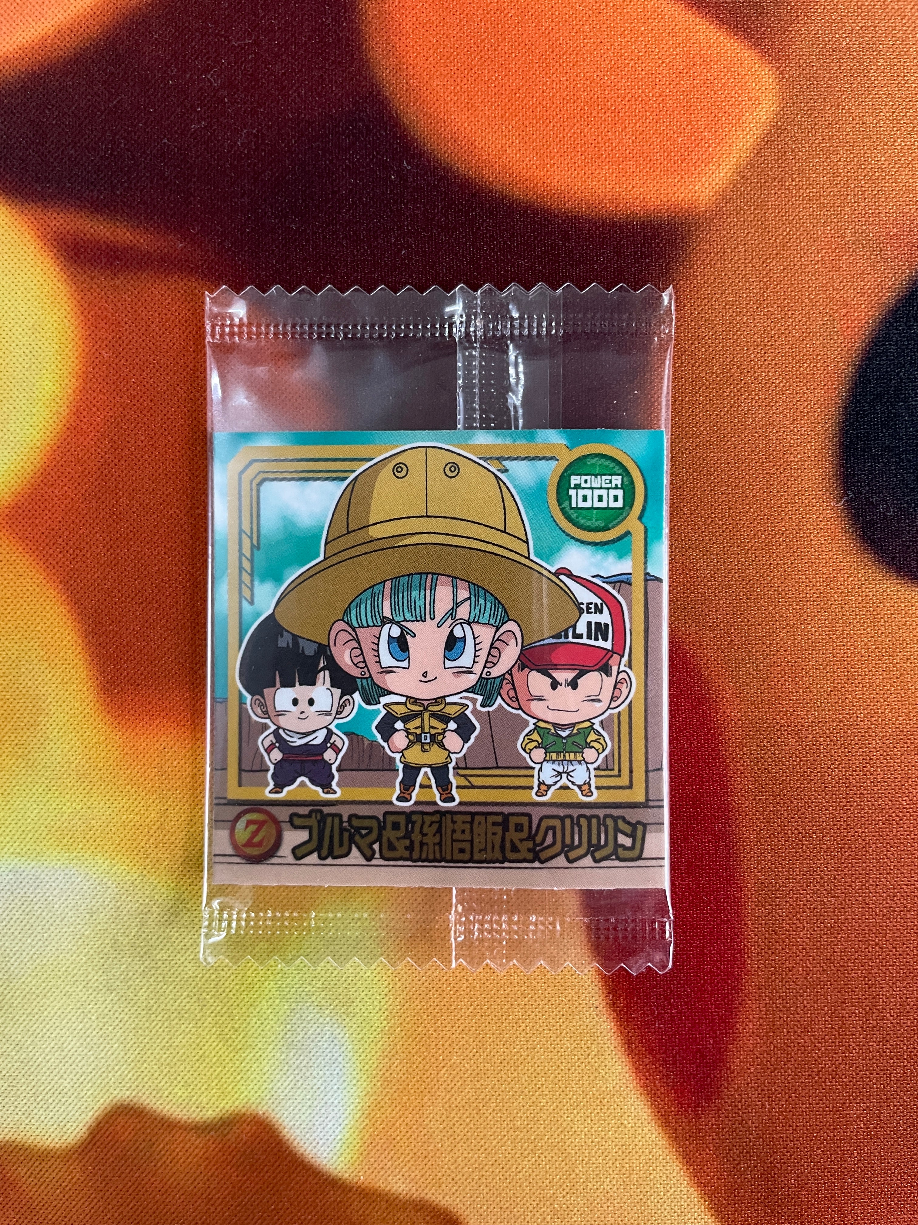 Dragon Ball Super Warrior Seal Wafers Z W11-11 Bulma, Son Gohan & Krillin Sticker (Japan)