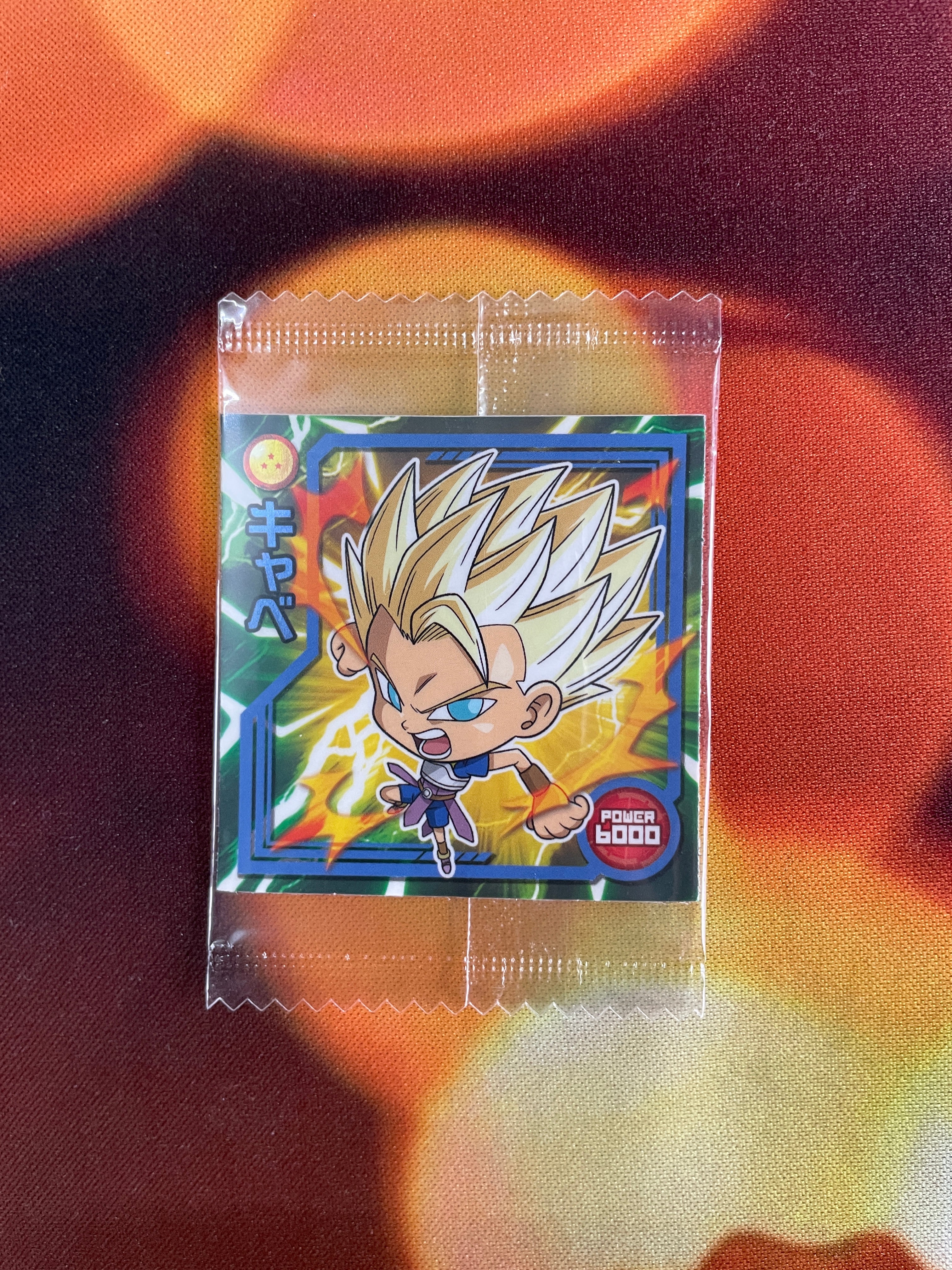 Dragon Ball Super Warrior Seal Wafers Z W7-03 Super Saiyan 2 Cabba Sticker (Japan)