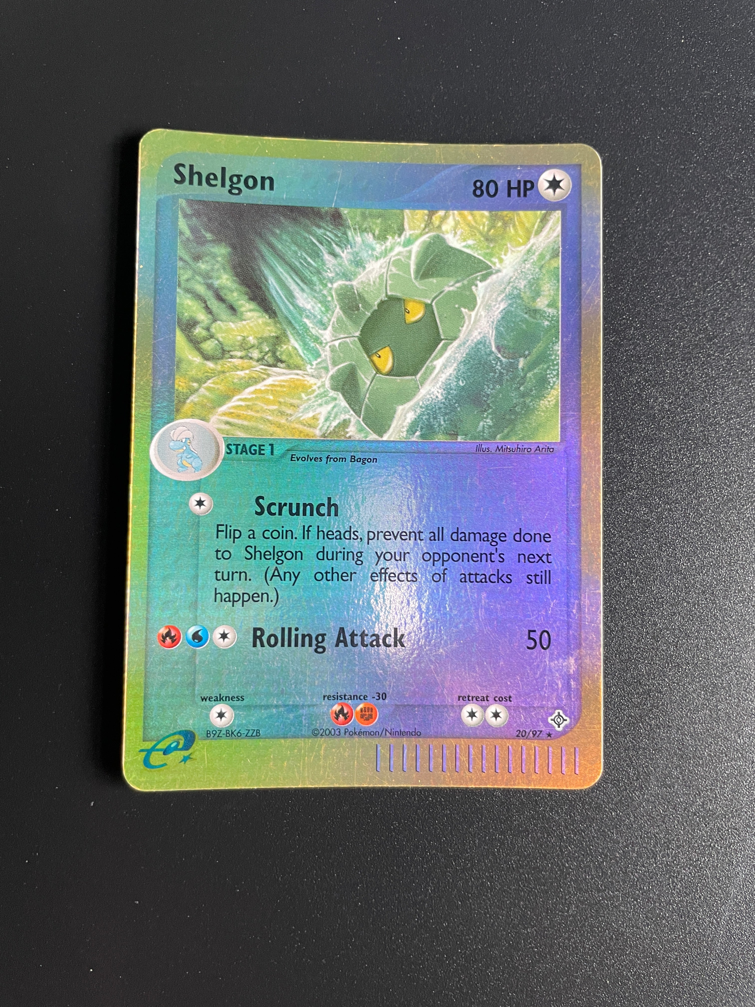 Pokémon Shelgon 20/97 EX Dragon 2003 Vintage Card – Lightly Played