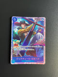 One Piece Japanese Dracule Mihawk OP09-048 Foil Emperors in the New World Trading Card LP